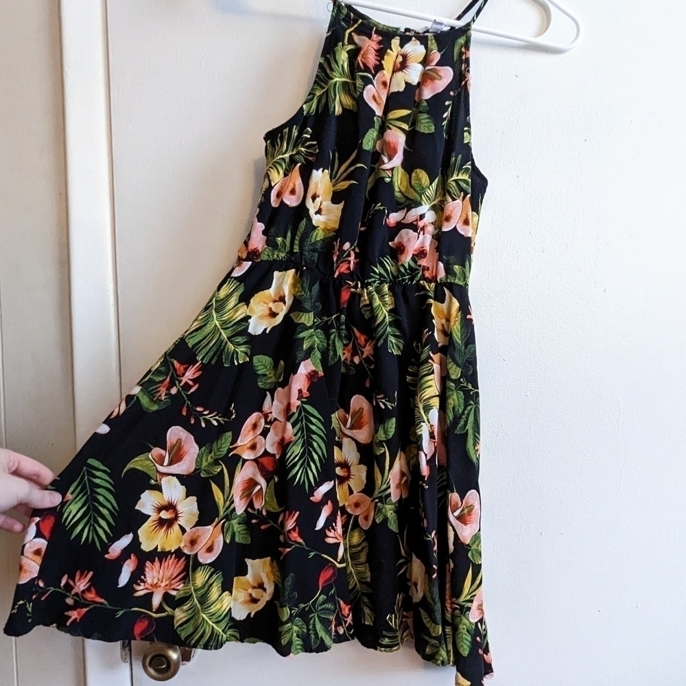 Adene Tropical Floral Mini Dress - Picture 1 of 7